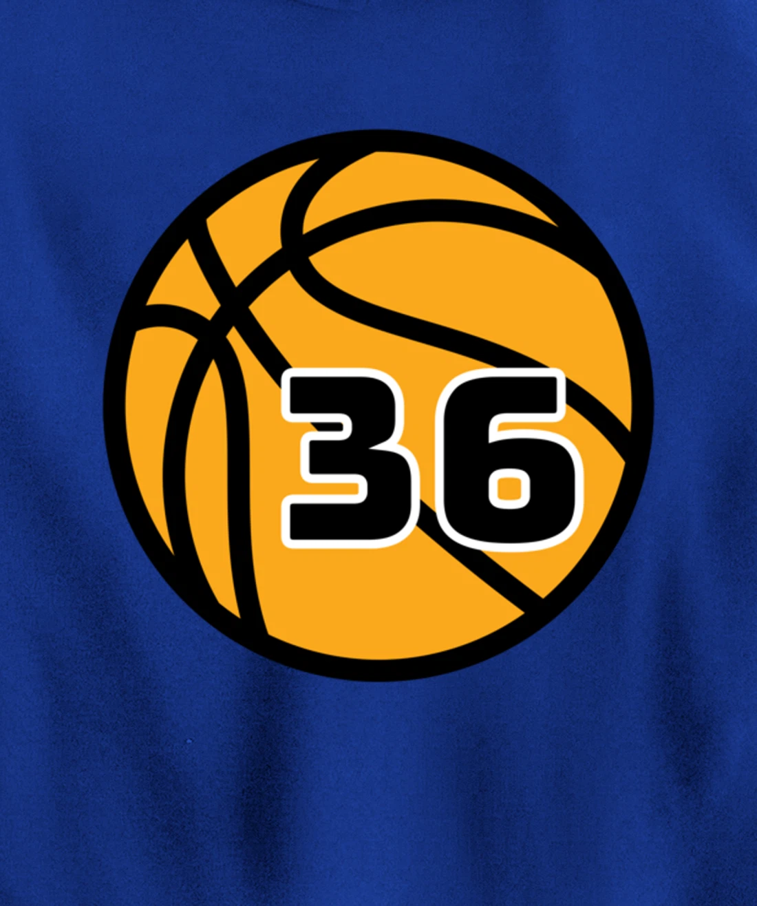 Basketball Fans Favorite Jersey Number #36 Pullover Hoodie