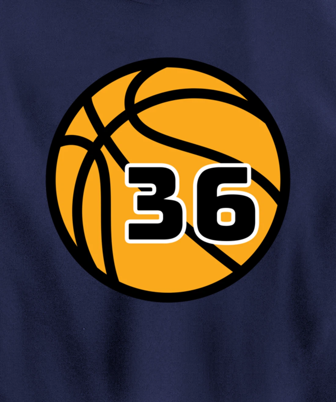 Basketball Fans Favorite Jersey Number #36 Pullover Hoodie
