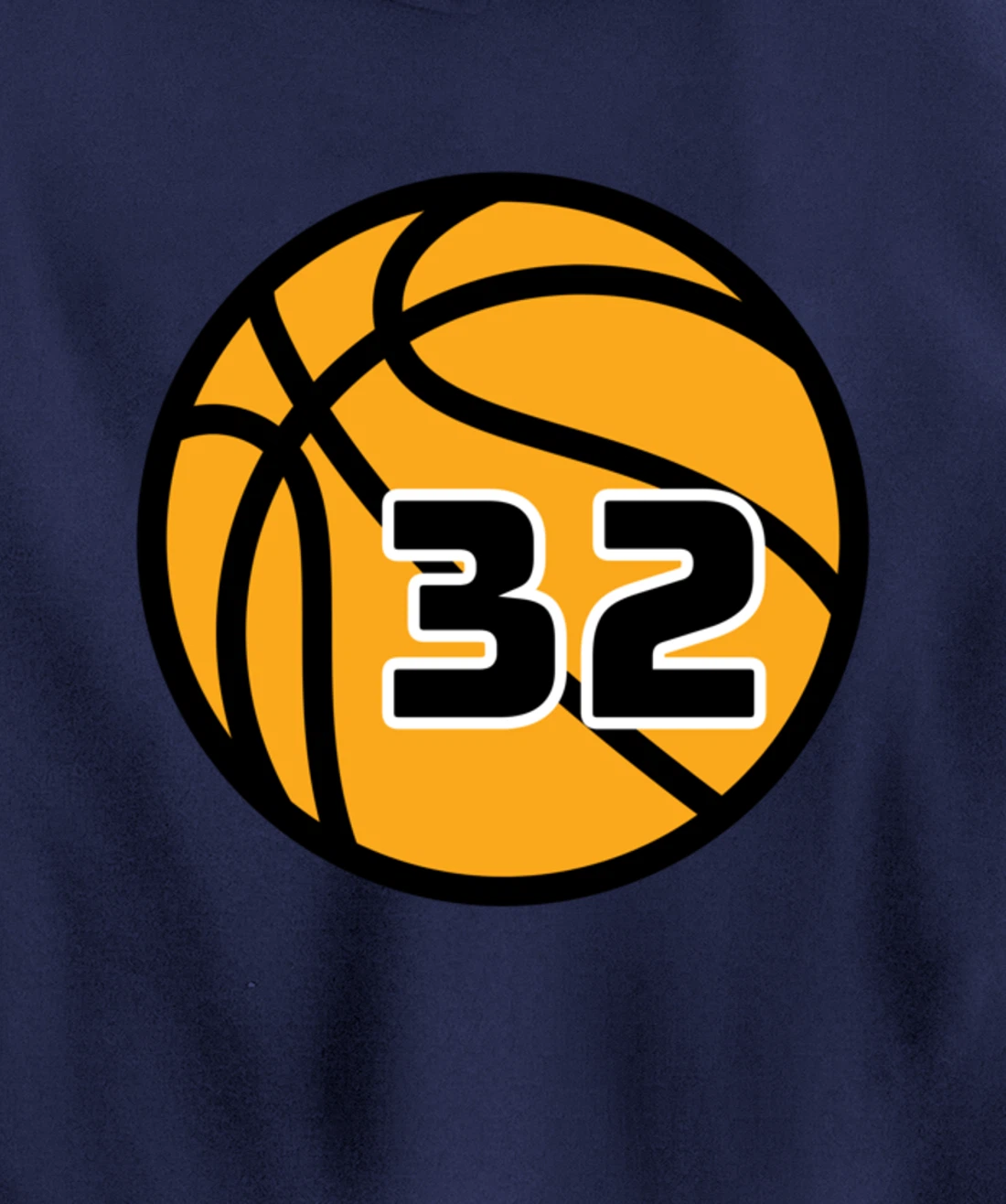 Basketball Fans Favorite Jersey Number #32 Pullover Hoodie