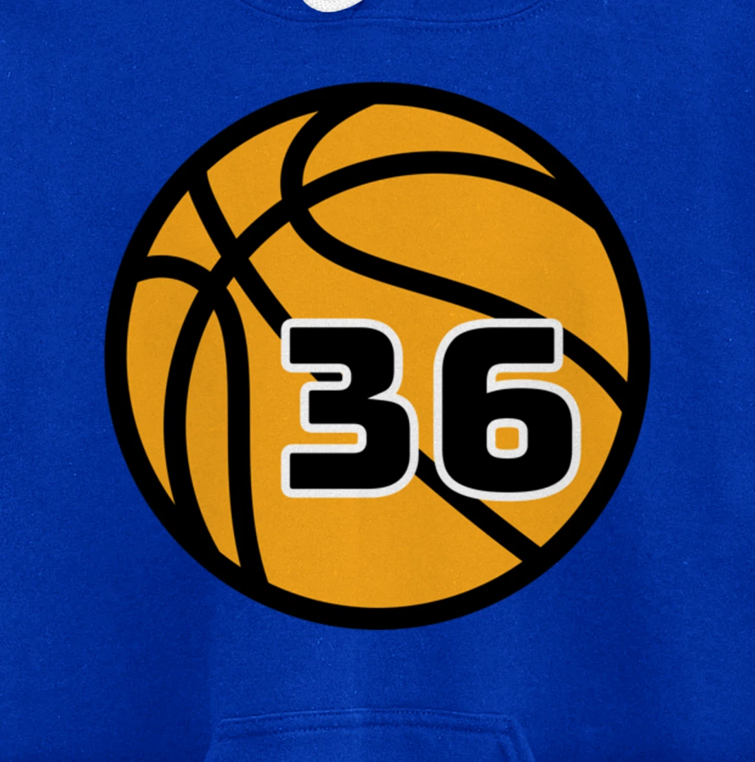 Basketball Fans Favorite Jersey Number #36 Pullover Hoodie