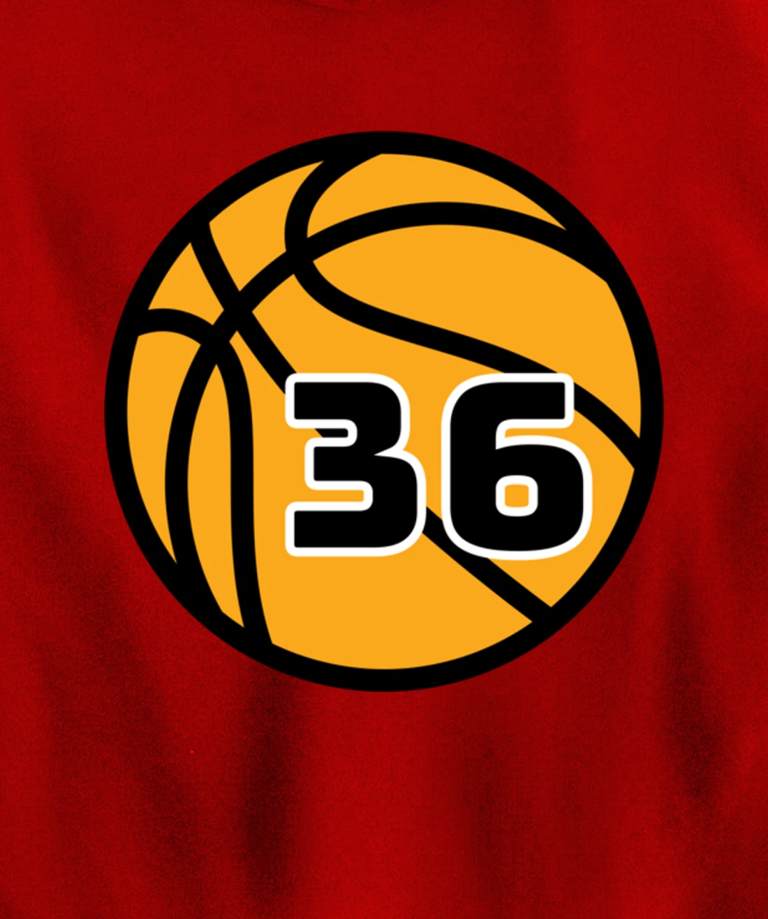Basketball Fans Favorite Jersey Number #36 Pullover Hoodie