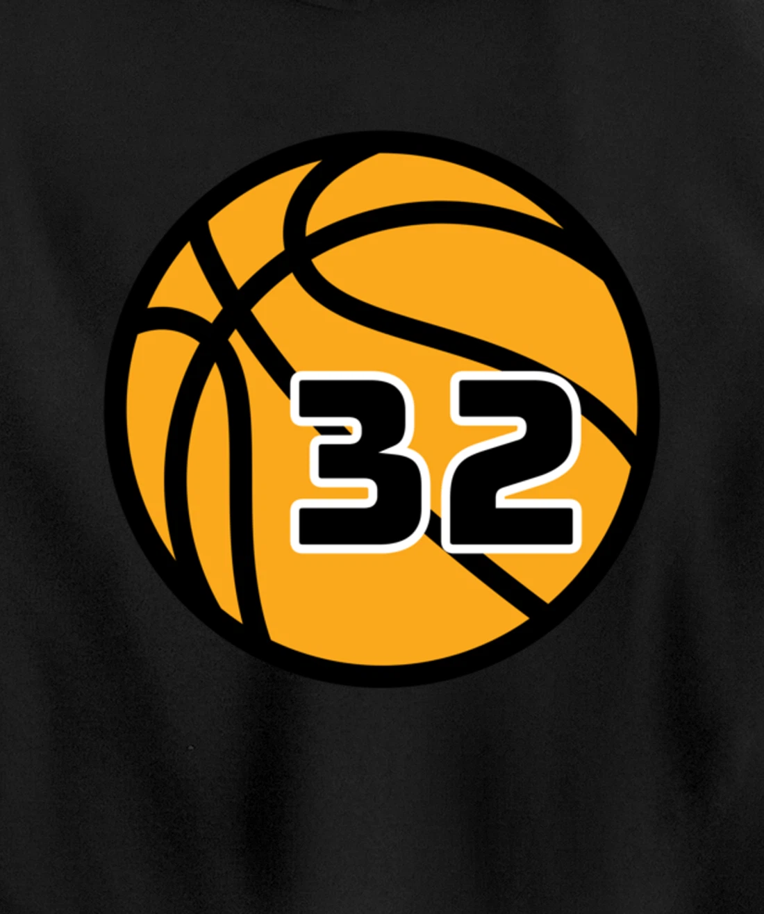 Basketball Fans Favorite Jersey Number #32 Pullover Hoodie