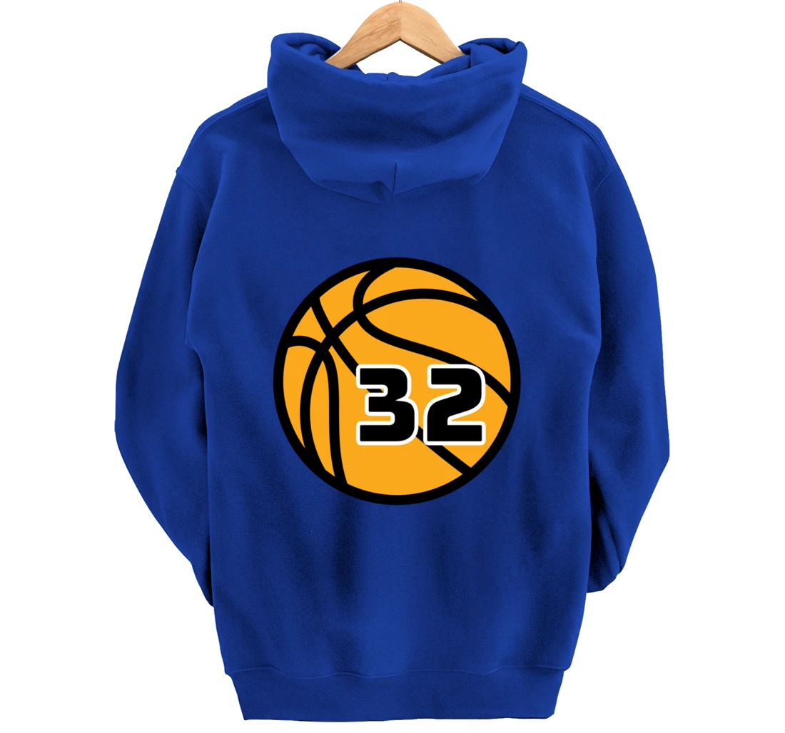 Basketball Fans Favorite Jersey Number #32 Pullover Hoodie