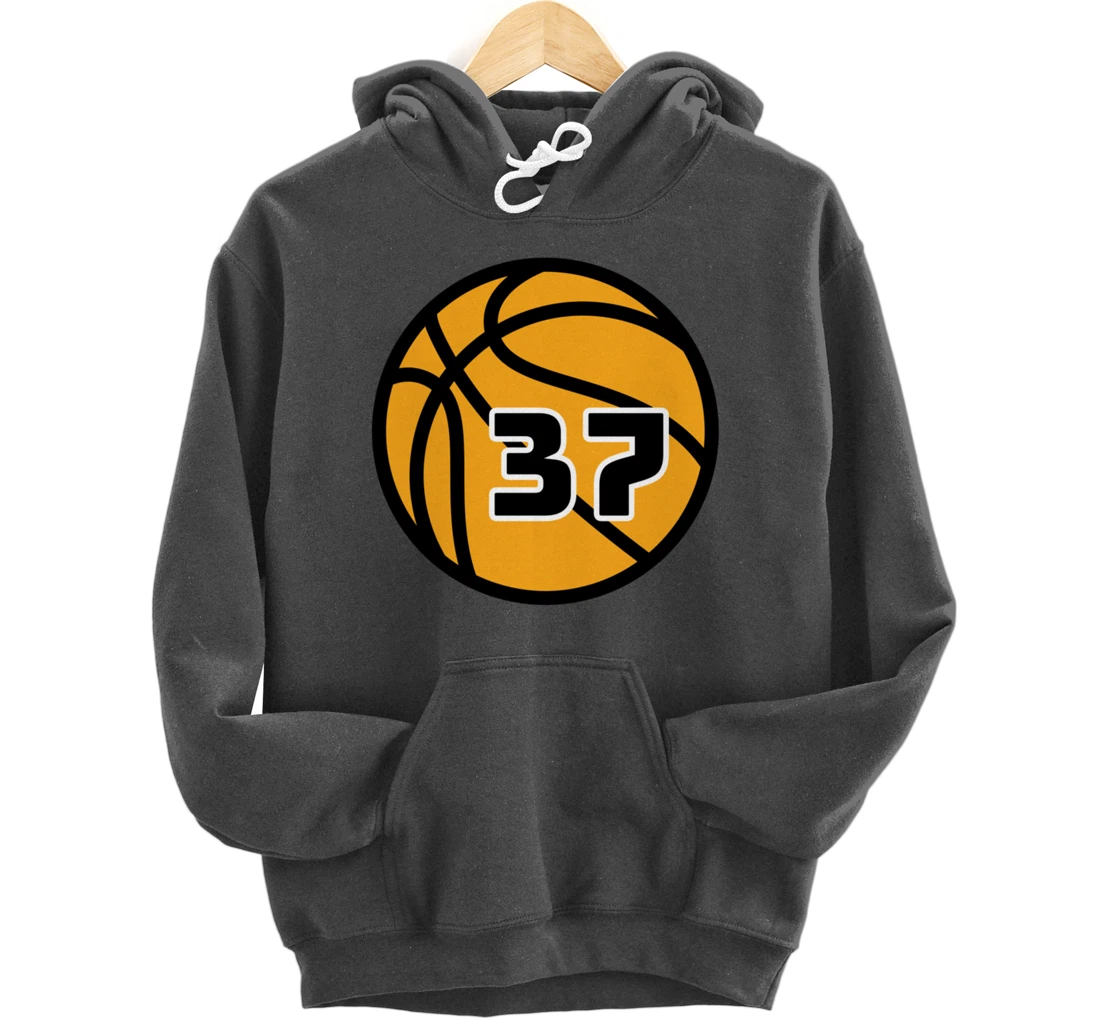 Basketball Fans Favorite Jersey Number #37 Pullover Hoodie