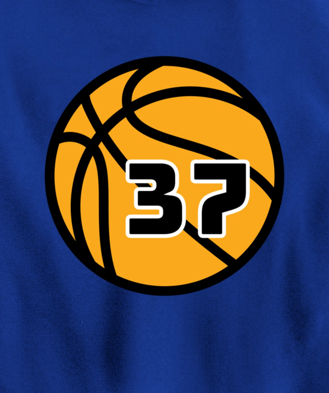 Basketball Fans Favorite Jersey Number #37 Pullover Hoodie