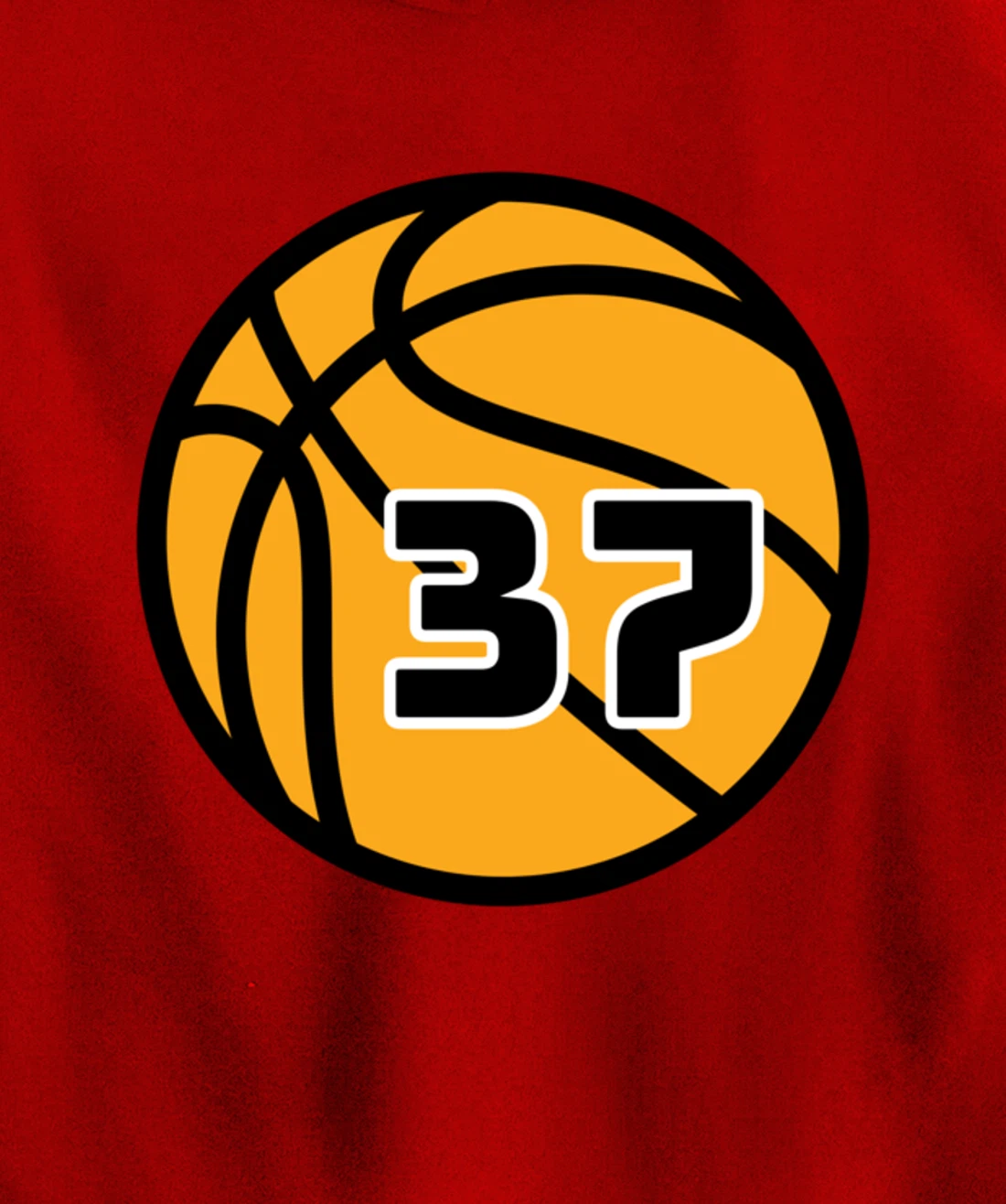 Basketball Fans Favorite Jersey Number #37 Pullover Hoodie
