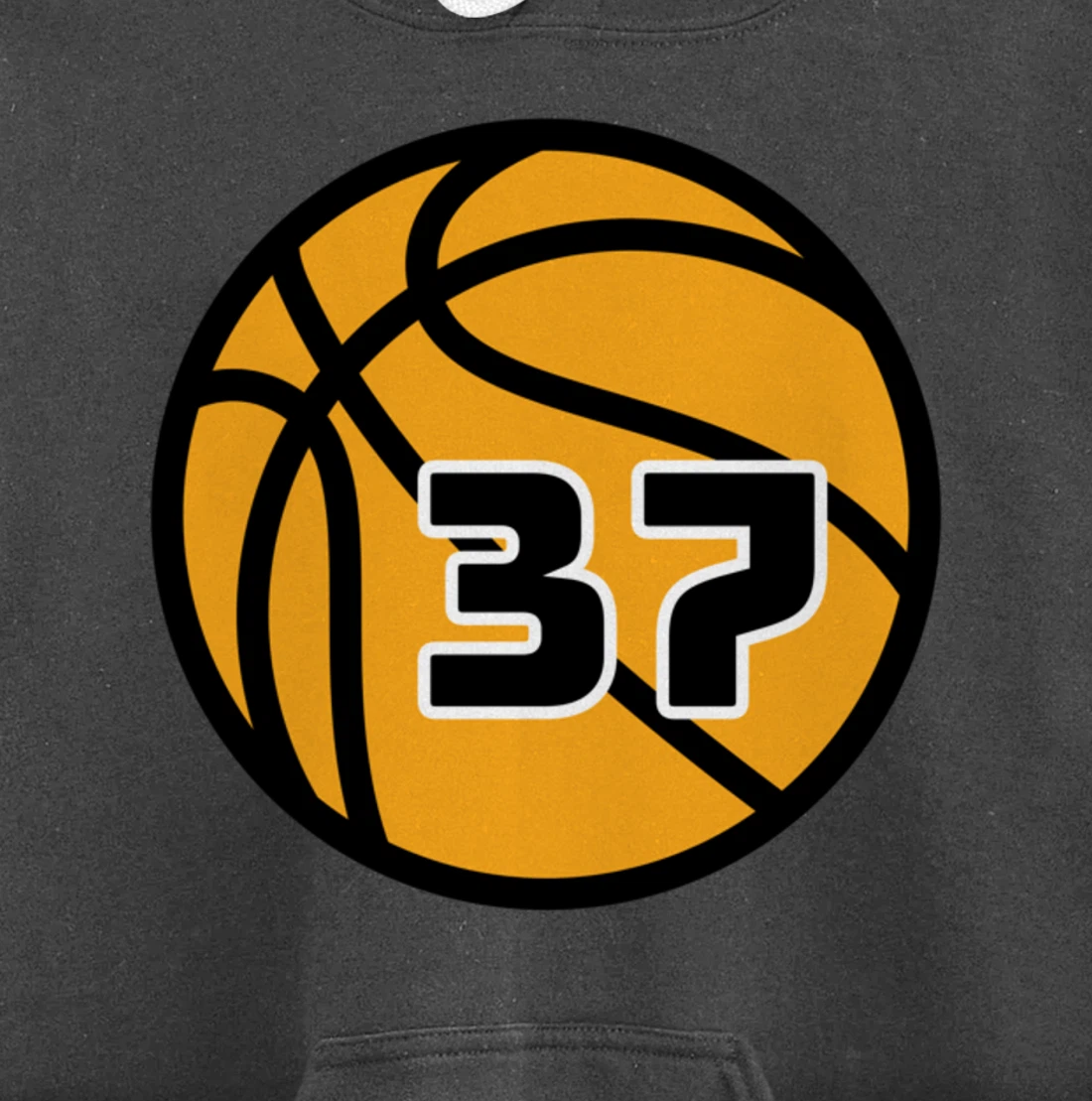 Basketball Fans Favorite Jersey Number #37 Pullover Hoodie