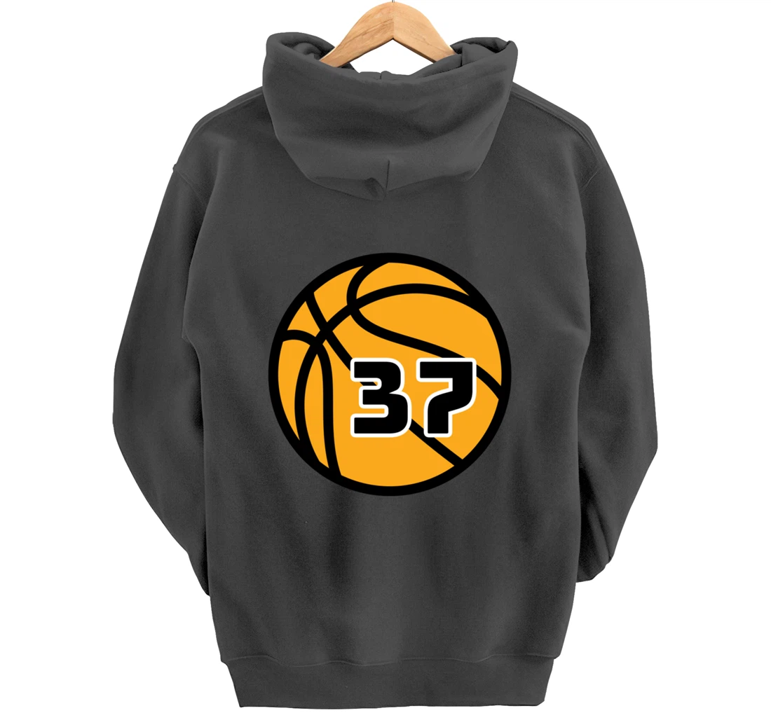 Basketball Fans Favorite Jersey Number #37 Pullover Hoodie