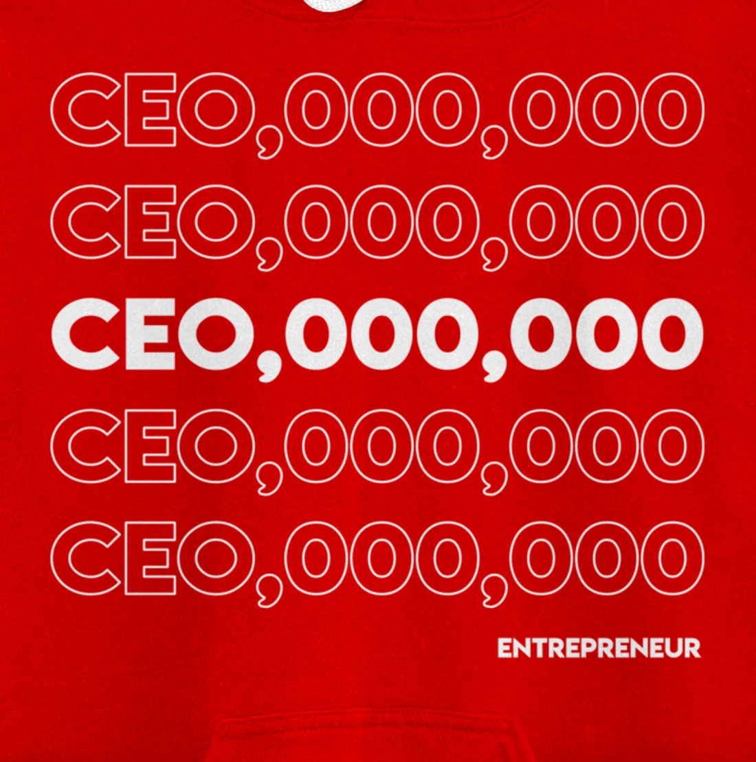 CEO 000 000 Funny Hustle Motivation Pullover Hoodie