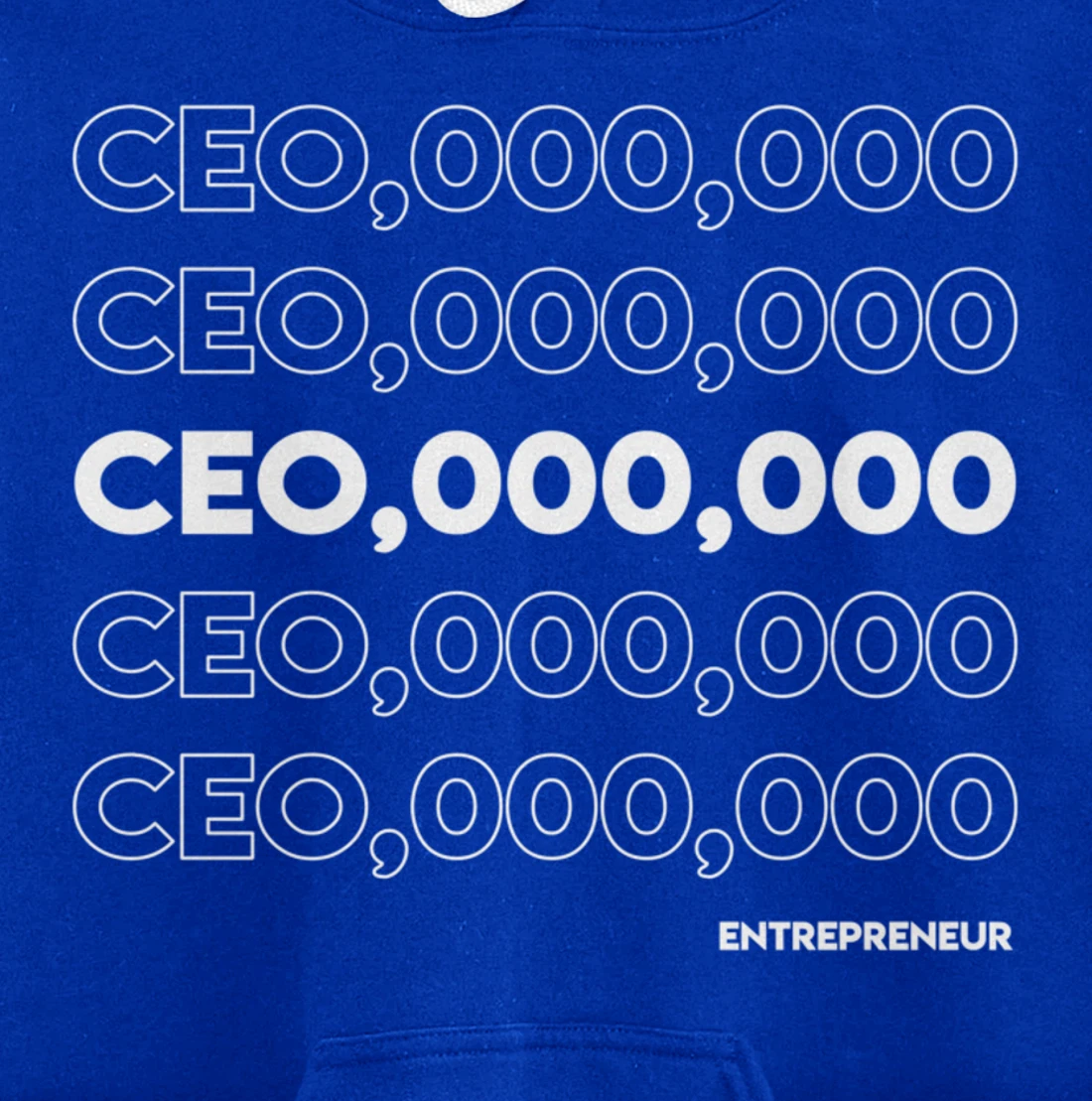 CEO 000 000 Funny Hustle Motivation Pullover Hoodie