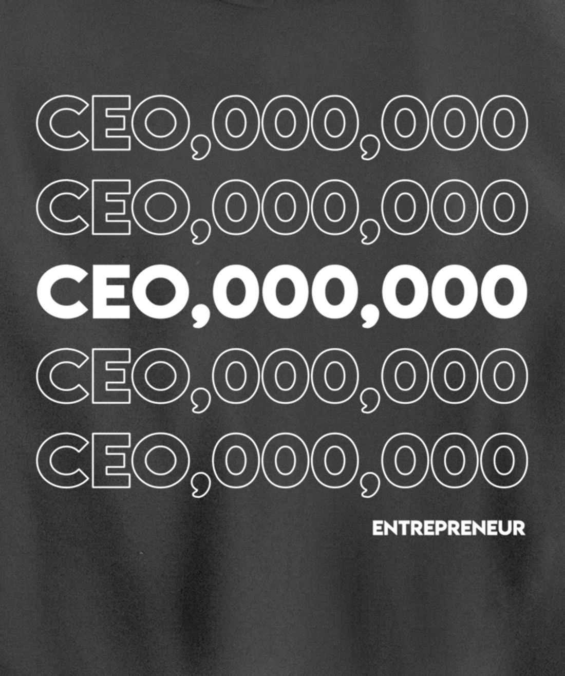 CEO 000 000 Funny Hustle Motivation Pullover Hoodie