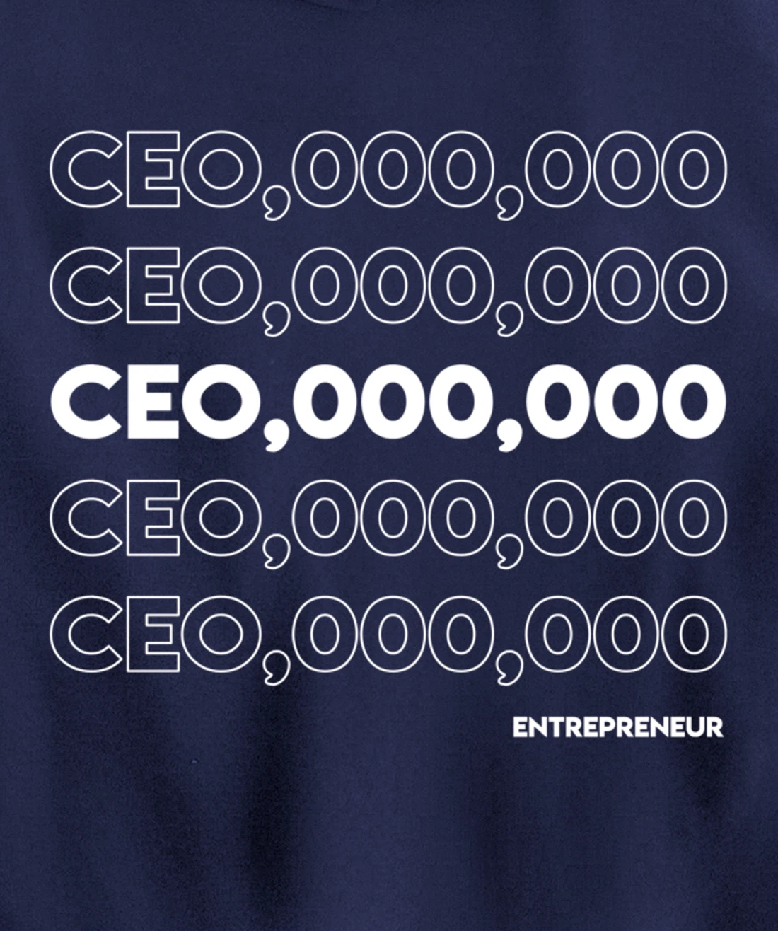 CEO 000 000 Funny Hustle Motivation Pullover Hoodie