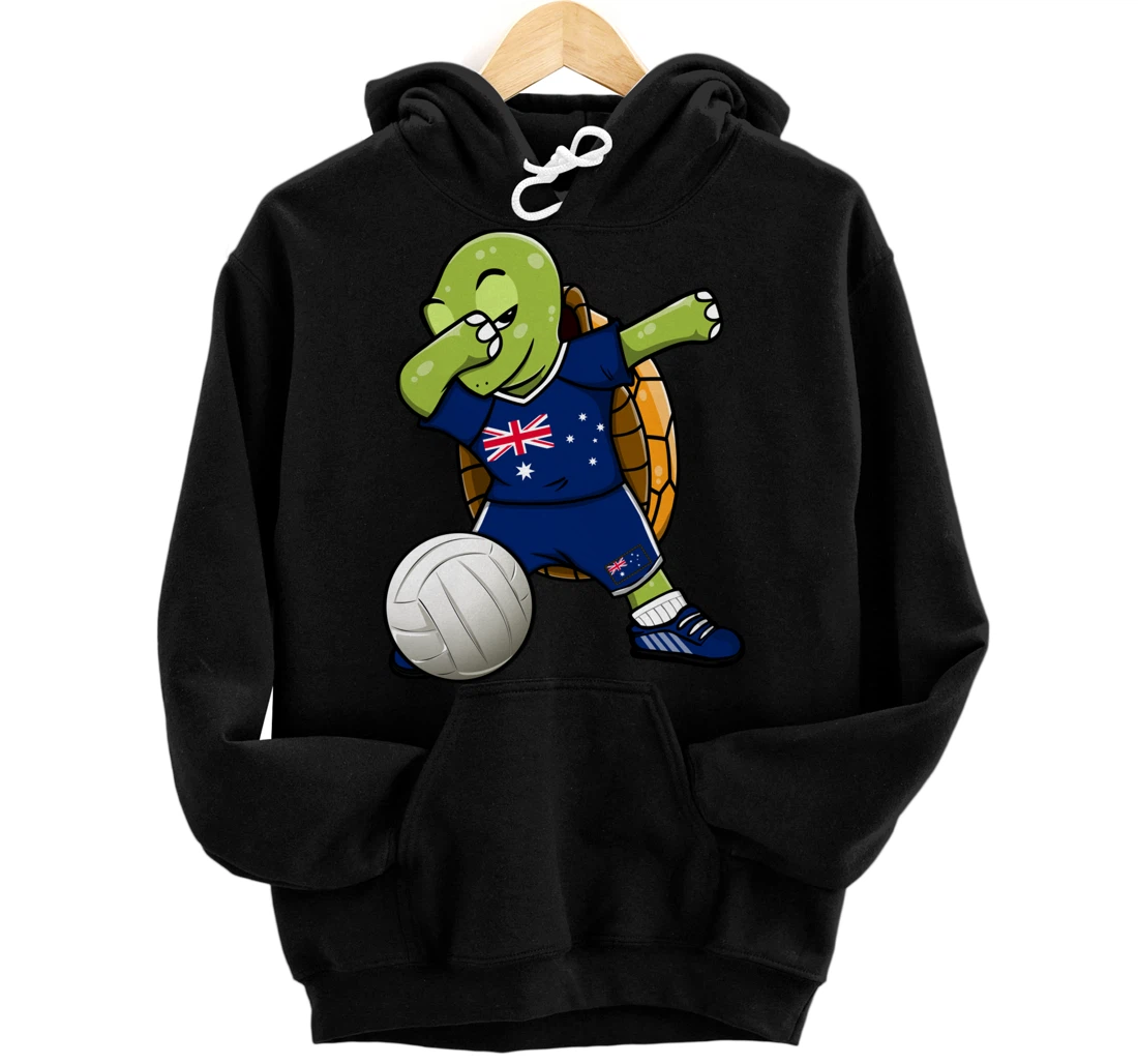 Dabbing Turtle Australia Volleyball Fans Jersey Sport Flag Pullover Hoodie