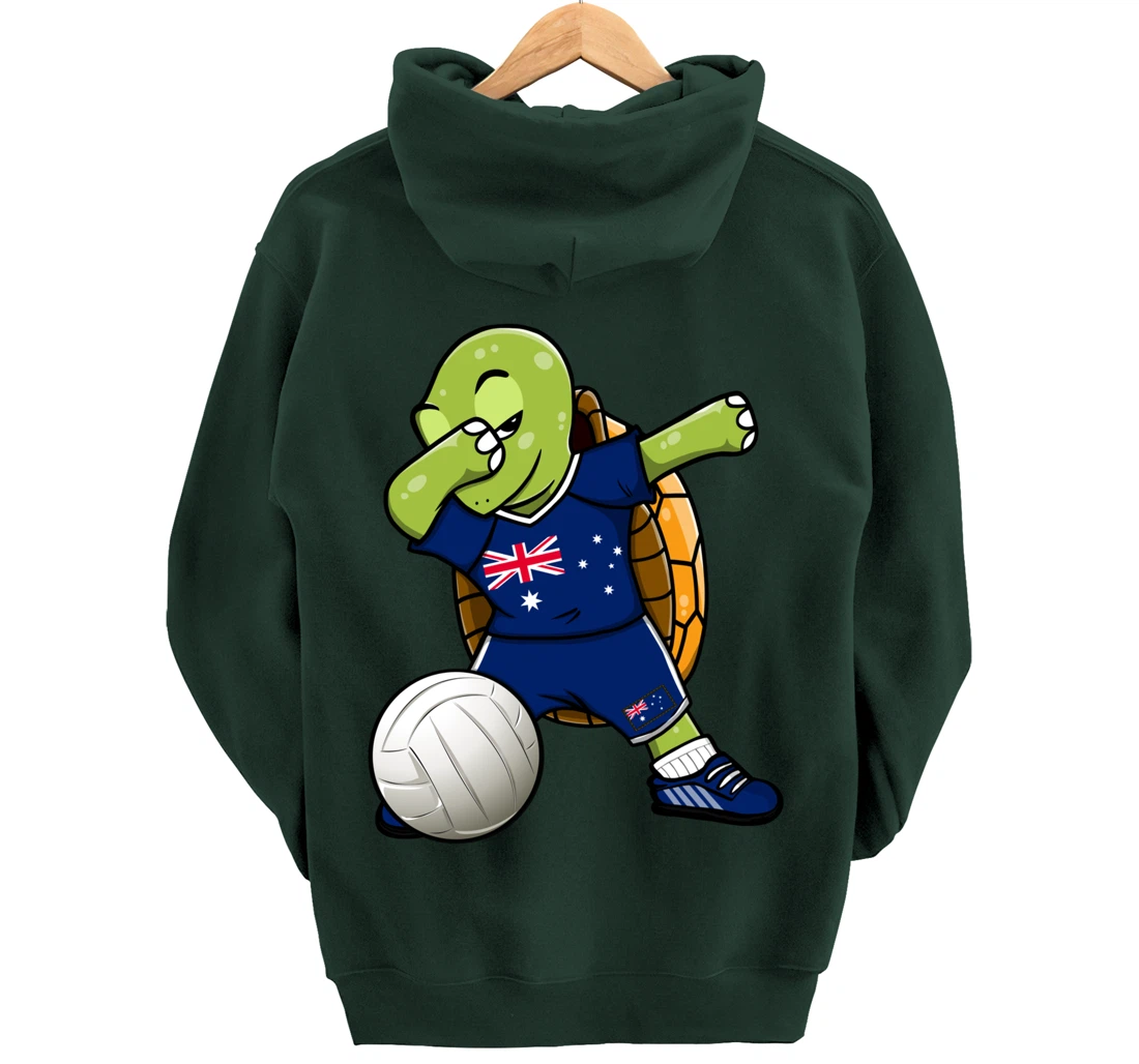 Dabbing Turtle Australia Volleyball Fans Jersey Sport Flag Pullover Hoodie