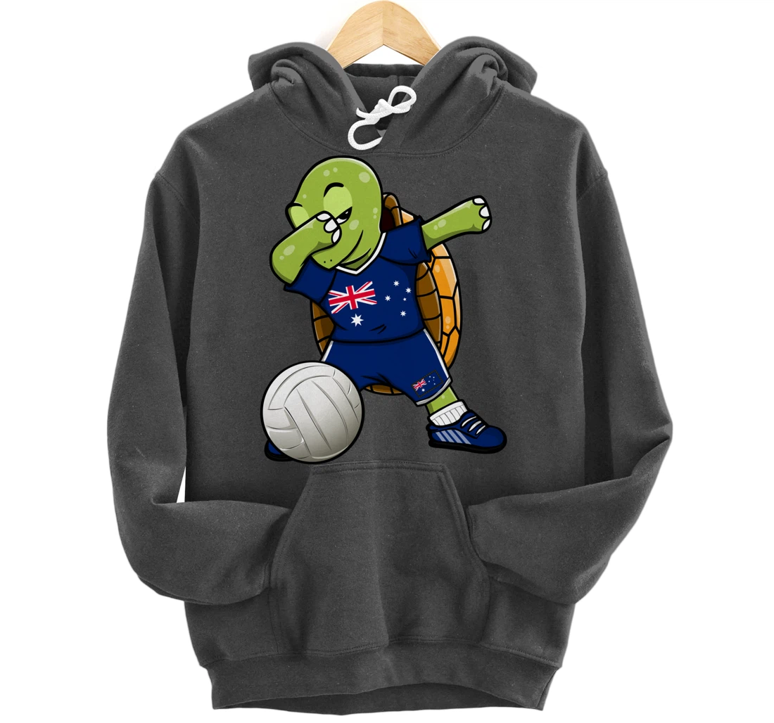Dabbing Turtle Australia Volleyball Fans Jersey Sport Flag Pullover Hoodie