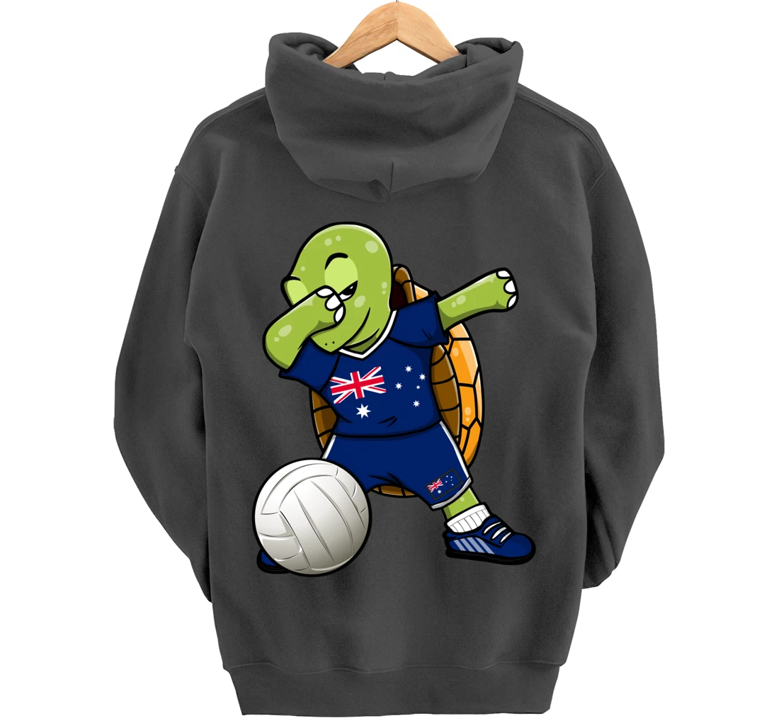 Dabbing Turtle Australia Volleyball Fans Jersey Sport Flag Pullover Hoodie