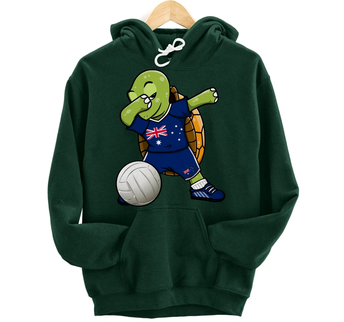 Dabbing Turtle Australia Volleyball Fans Jersey Sport Flag Pullover Hoodie