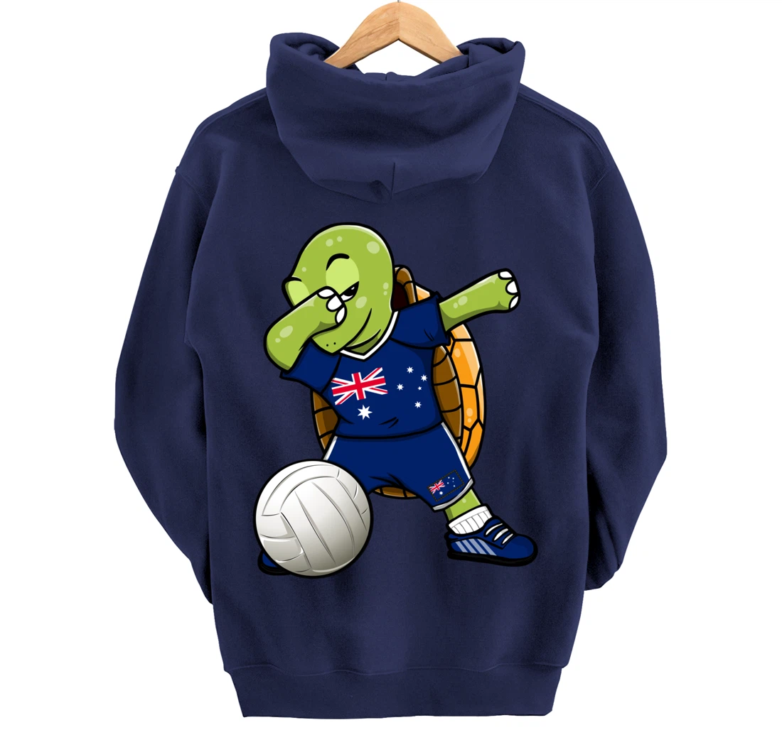 Dabbing Turtle Australia Volleyball Fans Jersey Sport Flag Pullover Hoodie