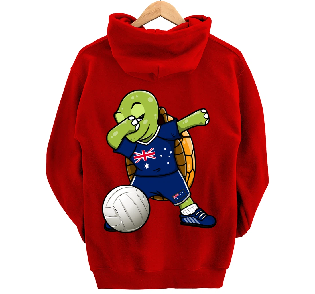 Dabbing Turtle Australia Volleyball Fans Jersey Sport Flag Pullover Hoodie