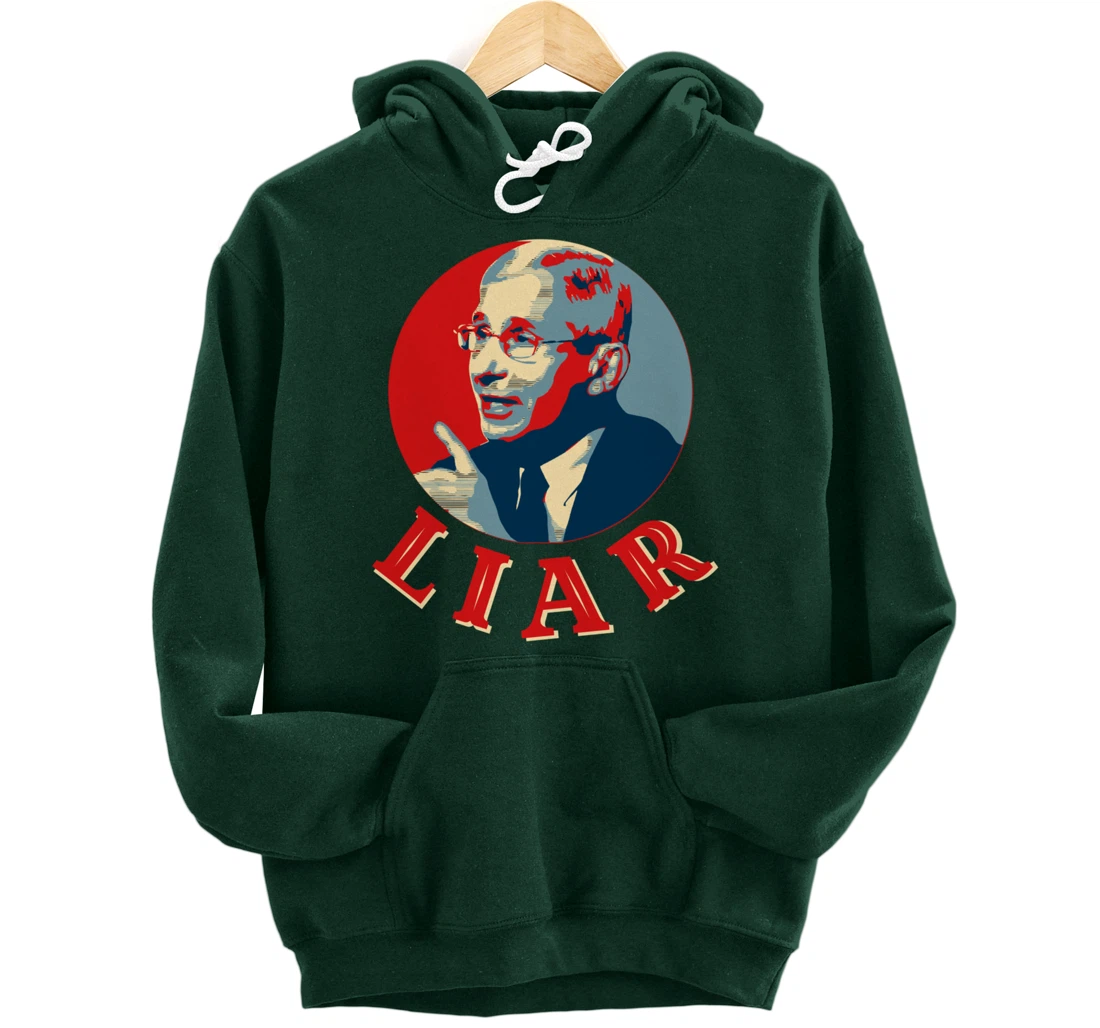 Fauci Liar Lied Vintage Retro Anthony Fauci Is Not My Doctor Pullover Hoodie