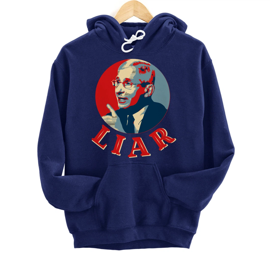 Fauci Liar Lied Vintage Retro Anthony Fauci Is Not My Doctor Pullover Hoodie