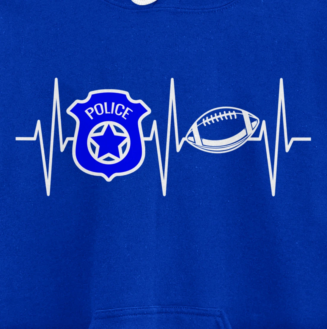 Police Shirt Football Lover Police Officer Cop Football Pullover Hoodie