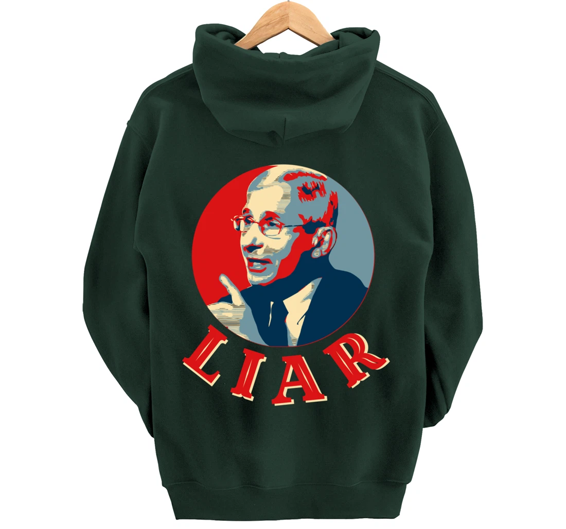 Fauci Liar Lied Vintage Retro Anthony Fauci Is Not My Doctor Pullover Hoodie