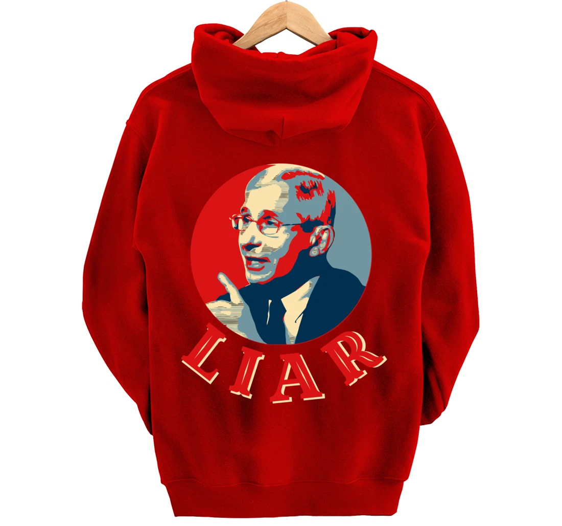 Fauci Liar Lied Vintage Retro Anthony Fauci Is Not My Doctor Pullover Hoodie