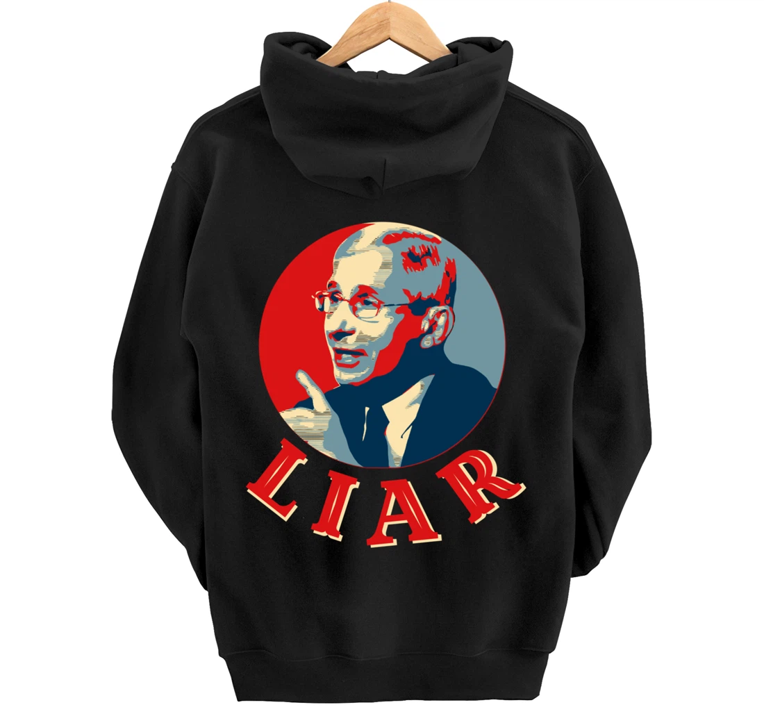 Fauci Liar Lied Vintage Retro Anthony Fauci Is Not My Doctor Pullover Hoodie