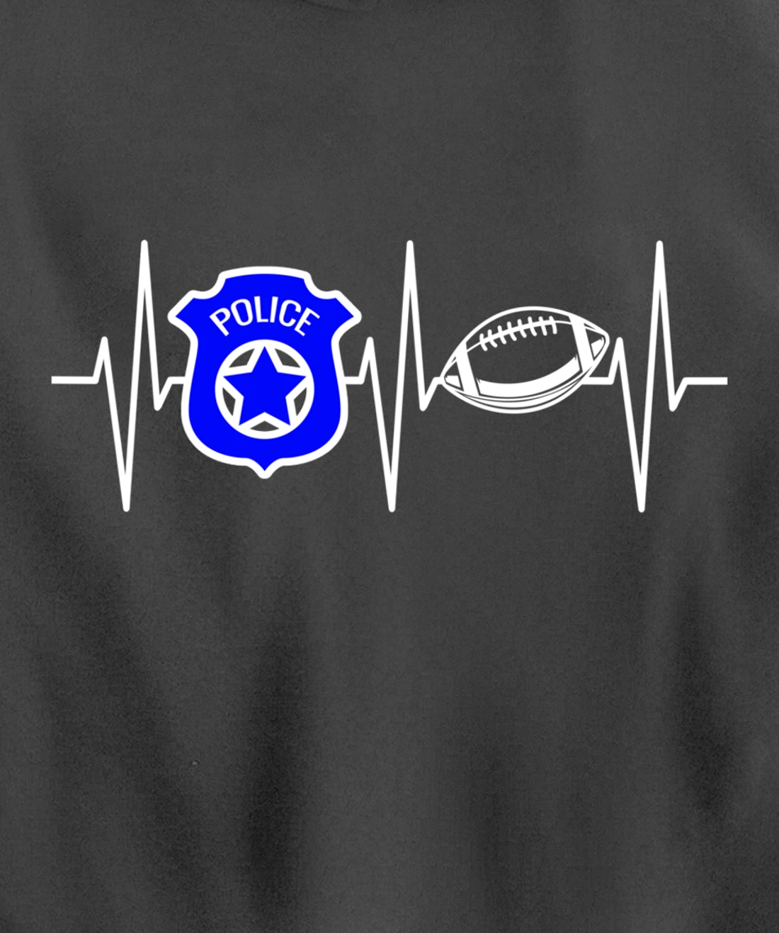 Police Shirt Football Lover Police Officer Cop Football Pullover Hoodie