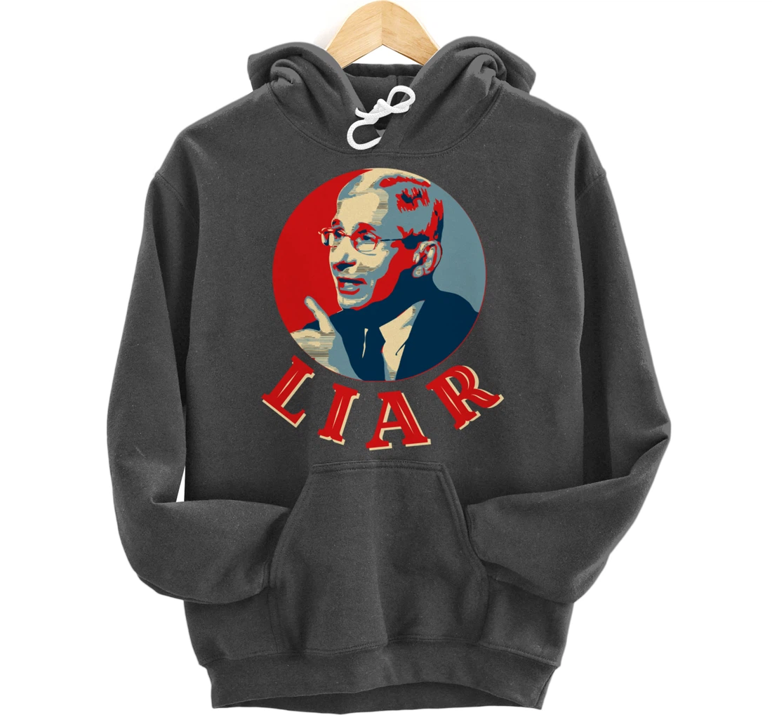 Fauci Liar Lied Vintage Retro Anthony Fauci Is Not My Doctor Pullover Hoodie