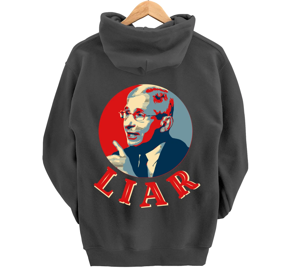 Fauci Liar Lied Vintage Retro Anthony Fauci Is Not My Doctor Pullover Hoodie