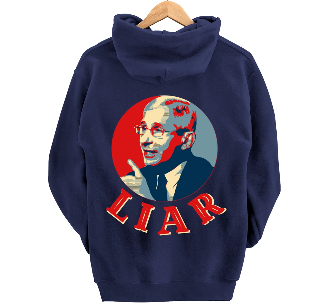 Fauci Liar Lied Vintage Retro Anthony Fauci Is Not My Doctor Pullover Hoodie