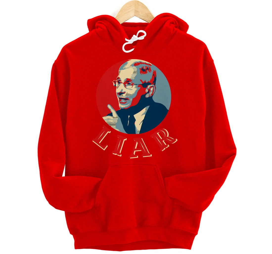 Fauci Liar Lied Vintage Retro Anthony Fauci Is Not My Doctor Pullover Hoodie