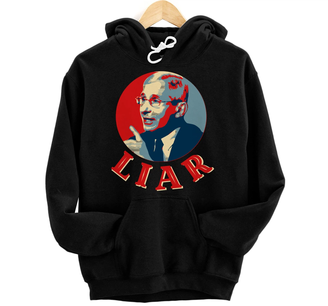 Fauci Liar Lied Vintage Retro Anthony Fauci Is Not My Doctor Pullover Hoodie