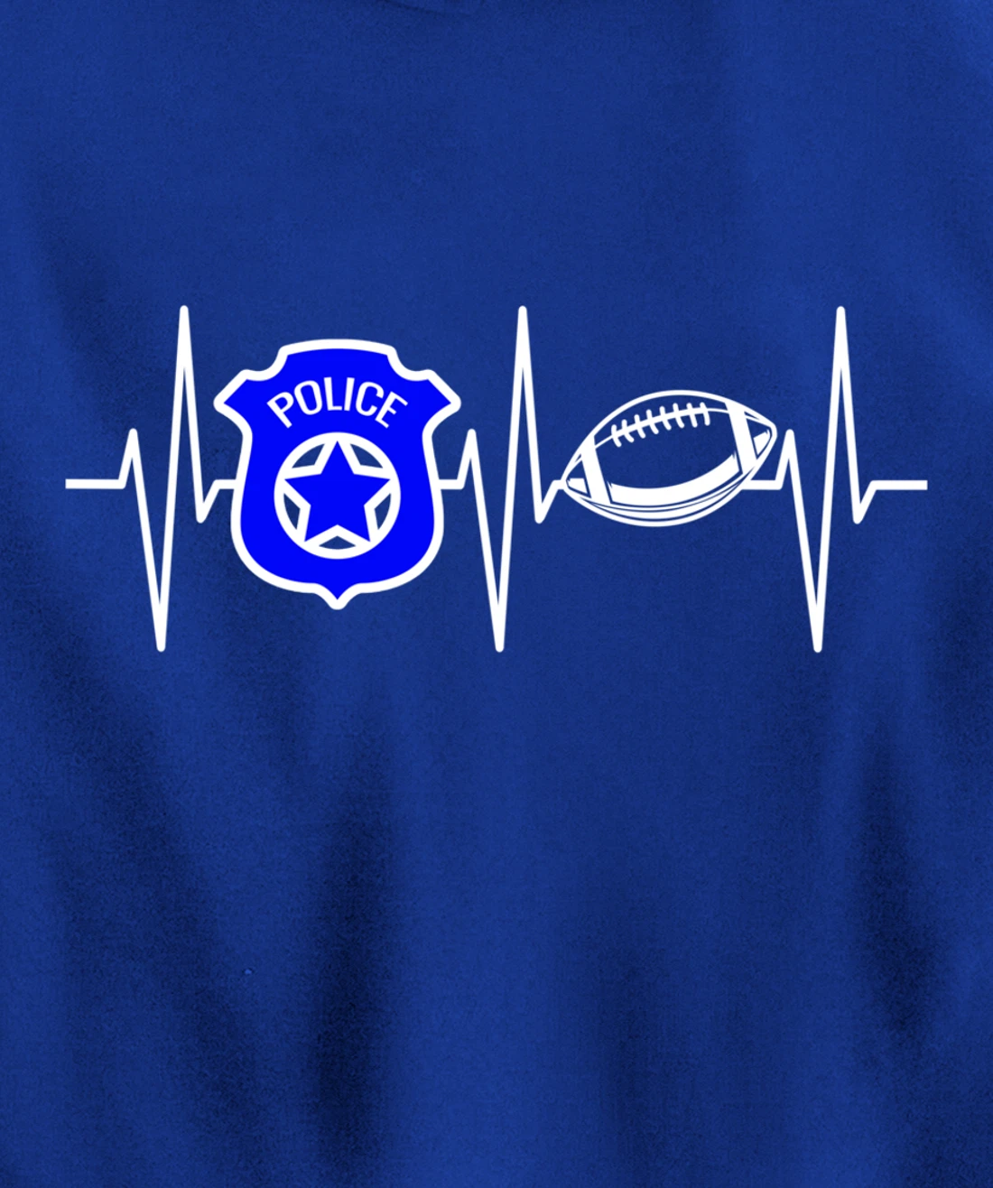 Police Shirt Football Lover Police Officer Cop Football Pullover Hoodie