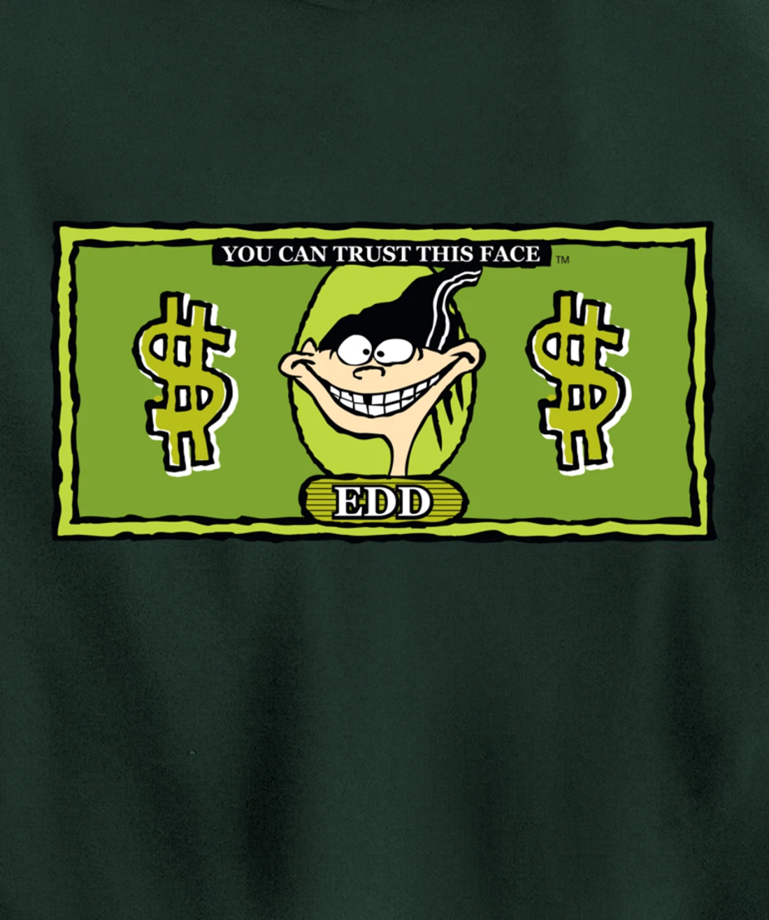 Ed Edd n Eddy Dollar Bill Edd Pullover Hoodie