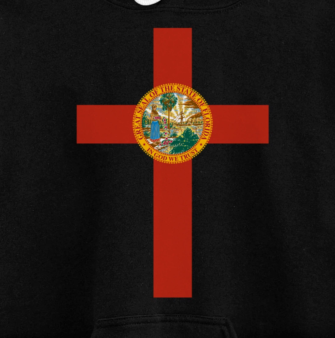 Florida Catholic Priest Christian Pastor or Minister Cross Pullover Hoodie