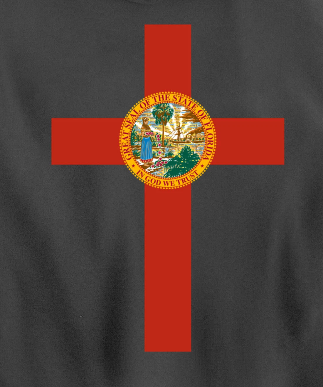 Florida Catholic Priest Christian Pastor or Minister Cross Pullover Hoodie