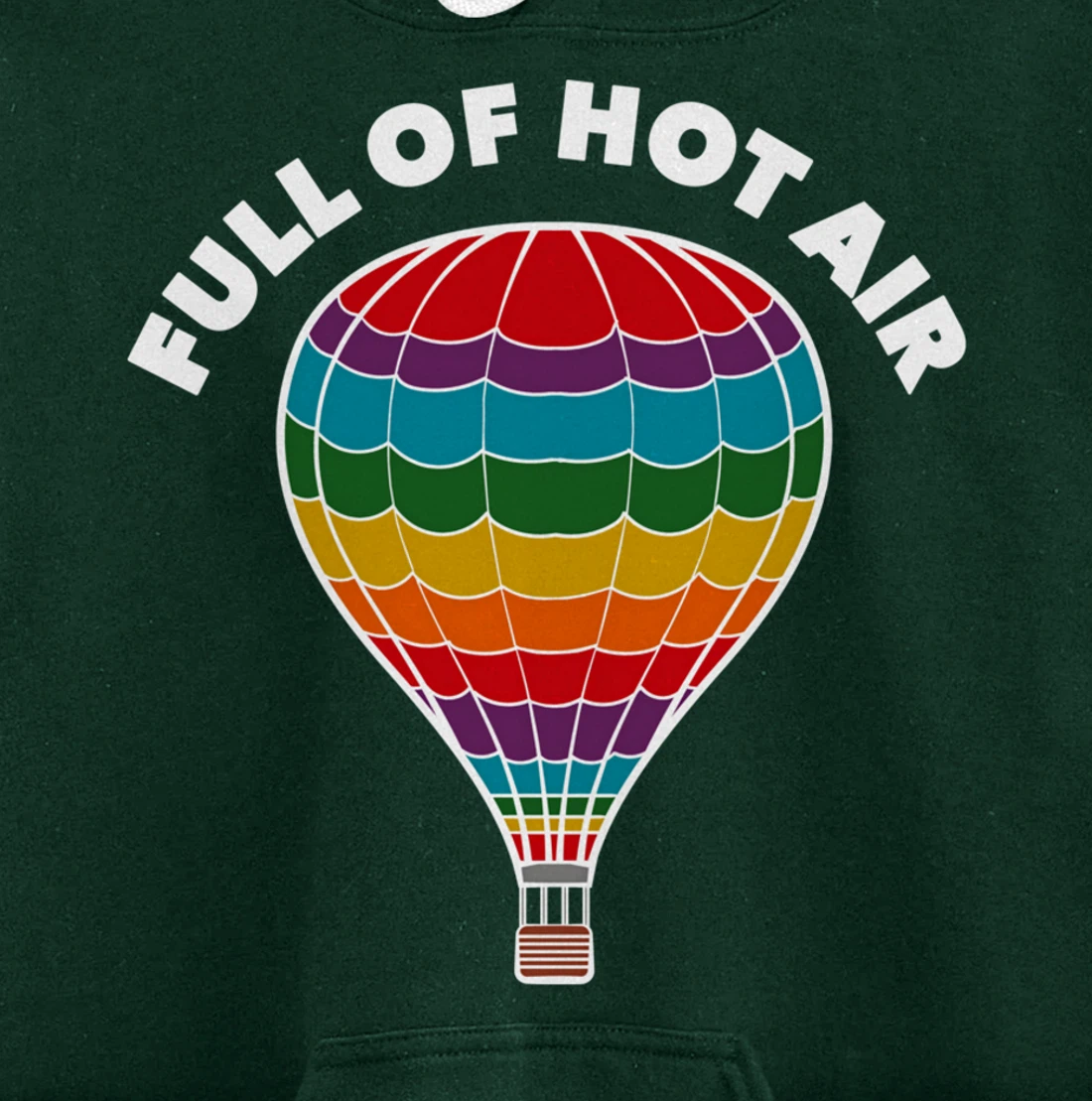 Full of Hot Air Balloon, Ballooning Apparel for Men, Women Pullover Hoodie