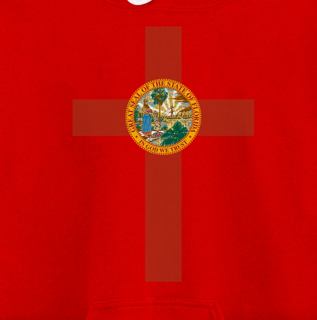 Florida Catholic Priest Christian Pastor or Minister Cross Pullover Hoodie