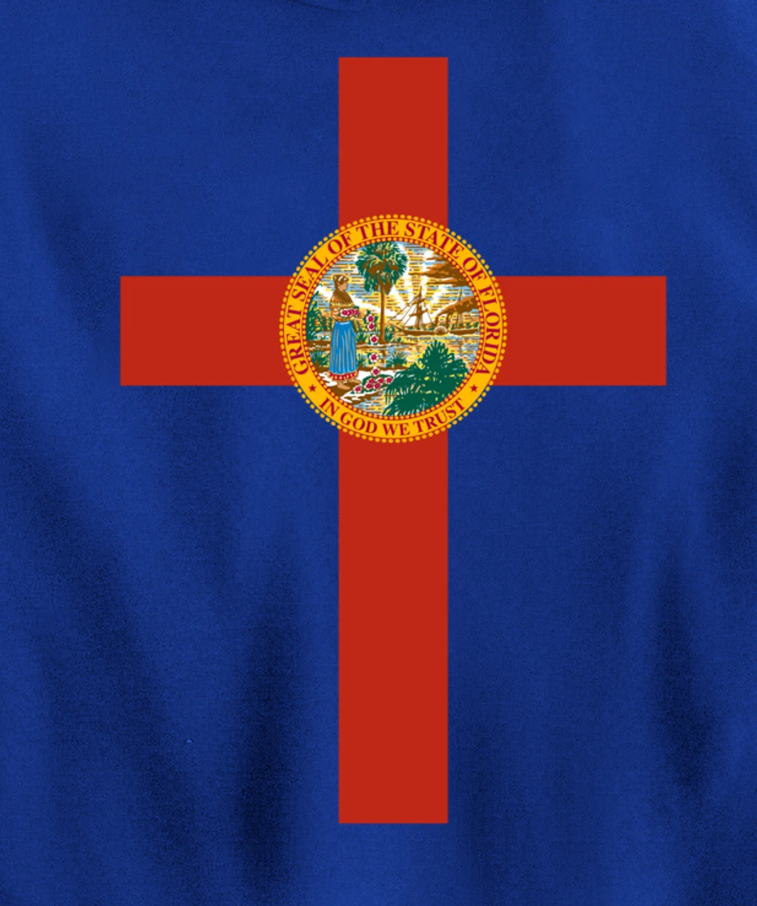 Florida Catholic Priest Christian Pastor or Minister Cross Pullover Hoodie