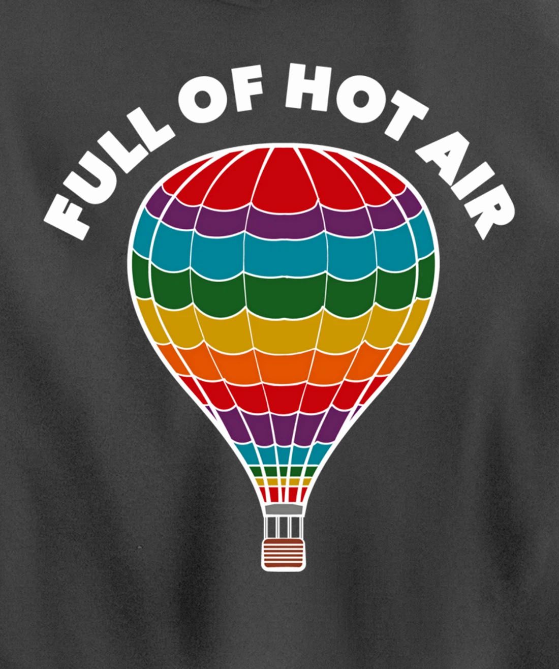 Full of Hot Air Balloon, Ballooning Apparel for Men, Women Pullover Hoodie