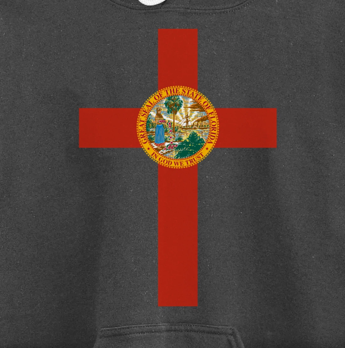 Florida Catholic Priest Christian Pastor or Minister Cross Pullover Hoodie