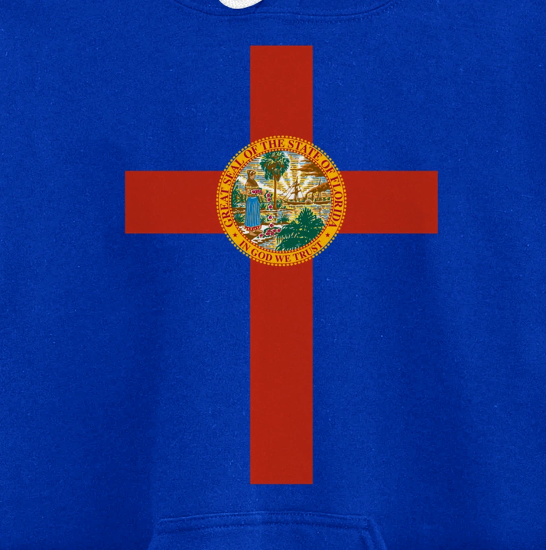 Florida Catholic Priest Christian Pastor or Minister Cross Pullover Hoodie