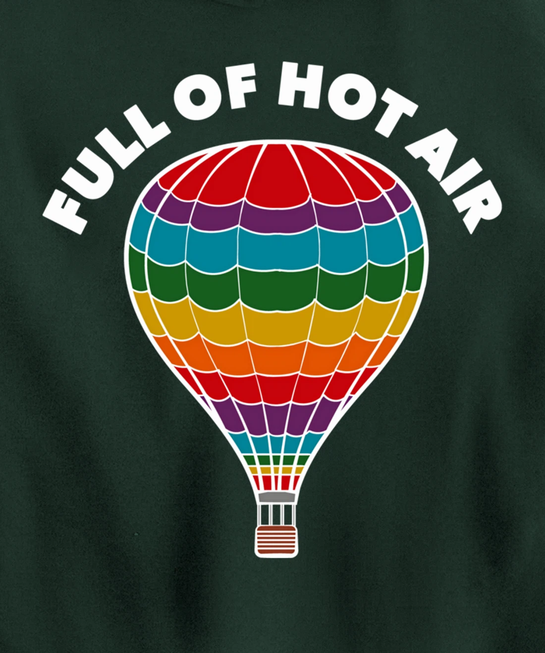 Full of Hot Air Balloon, Ballooning Apparel for Men, Women Pullover Hoodie