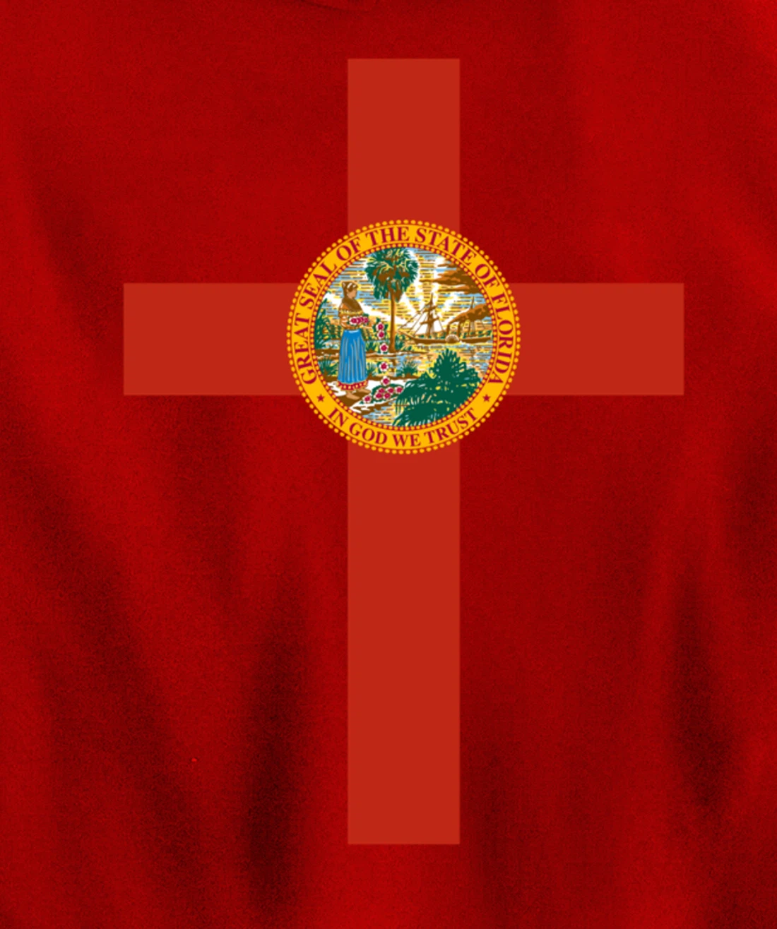 Florida Catholic Priest Christian Pastor or Minister Cross Pullover Hoodie