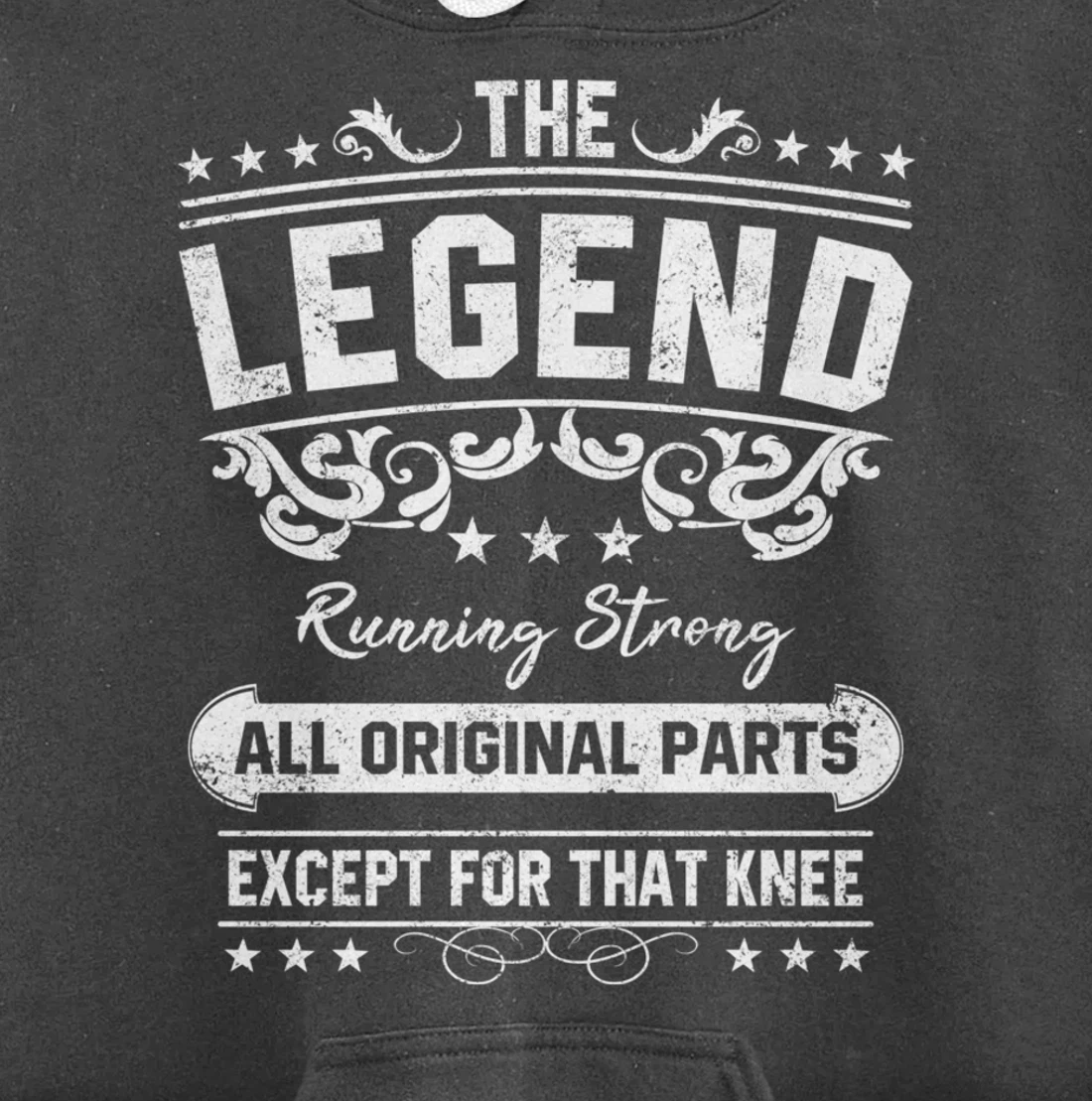 Funny Knee Replacement Quote The Legend Get Well Soon Design Pullover Hoodie