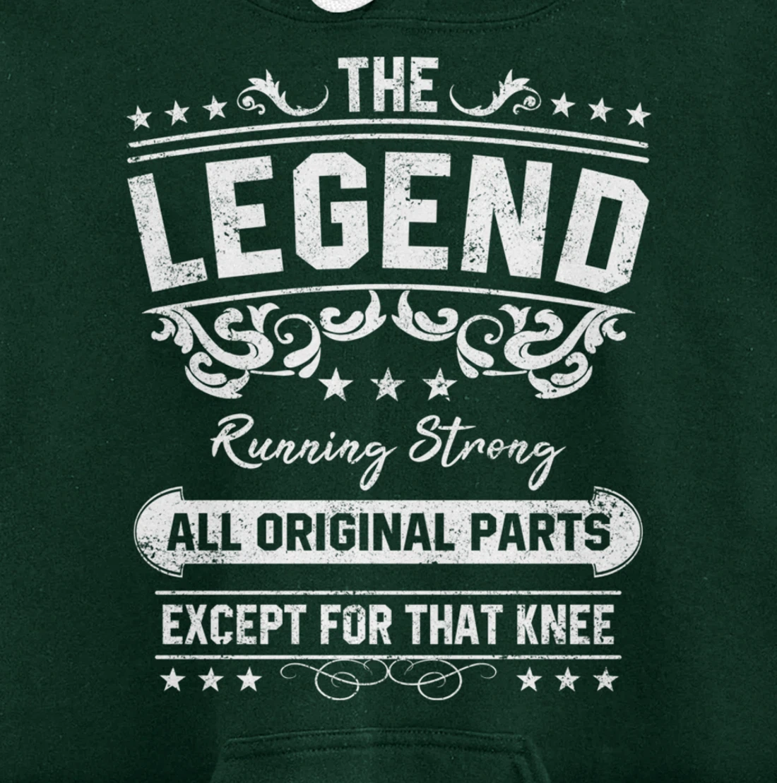 Funny Knee Replacement Quote The Legend Get Well Soon Design Pullover Hoodie