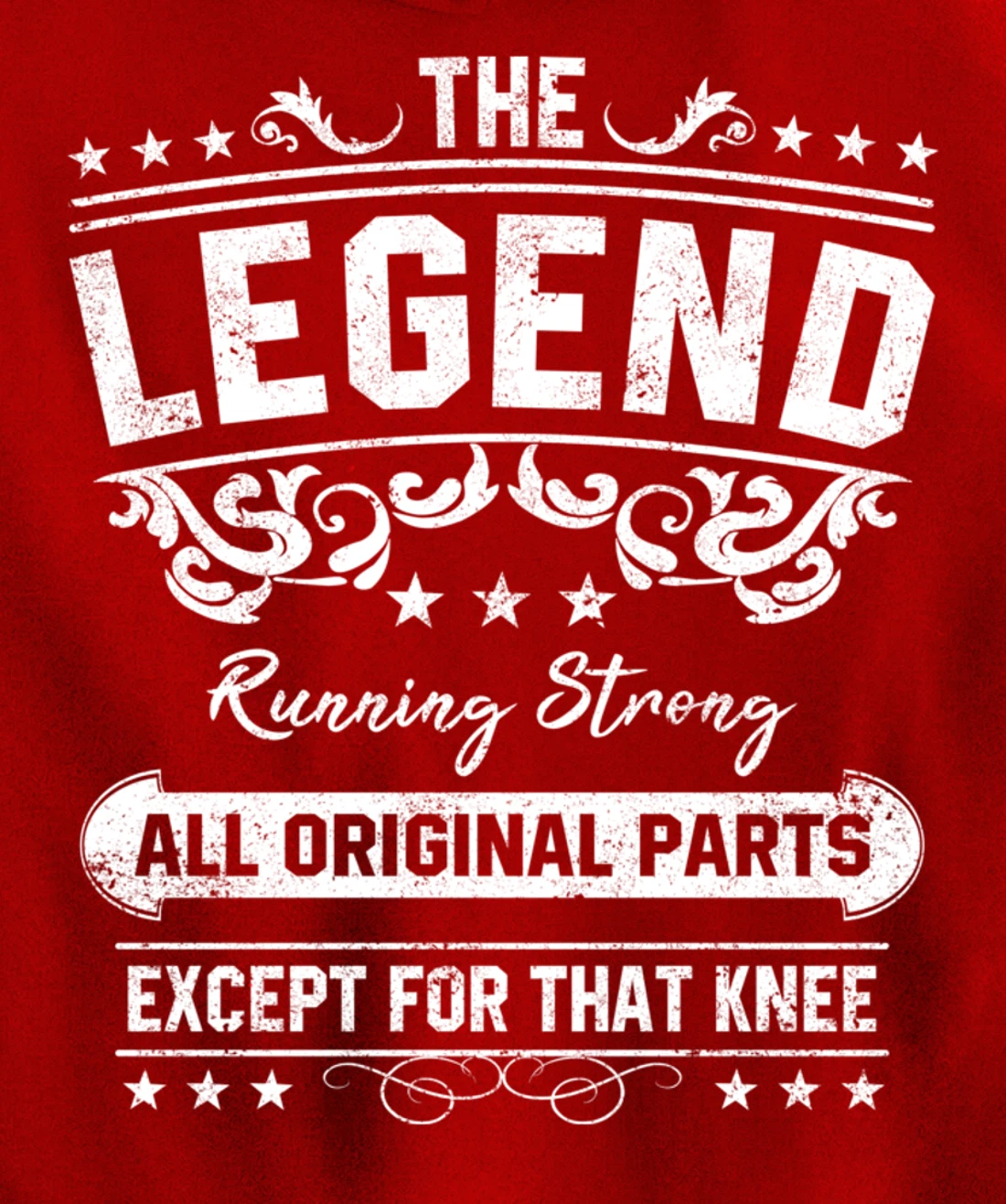 Funny Knee Replacement Quote The Legend Get Well Soon Design Pullover Hoodie